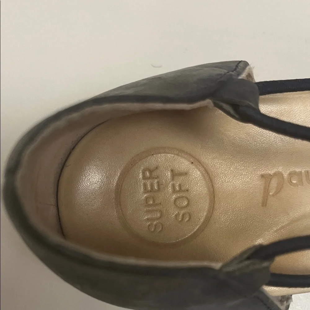 Paul Green Dark Gray Espadrille Flats size 41/2 Euro sizing